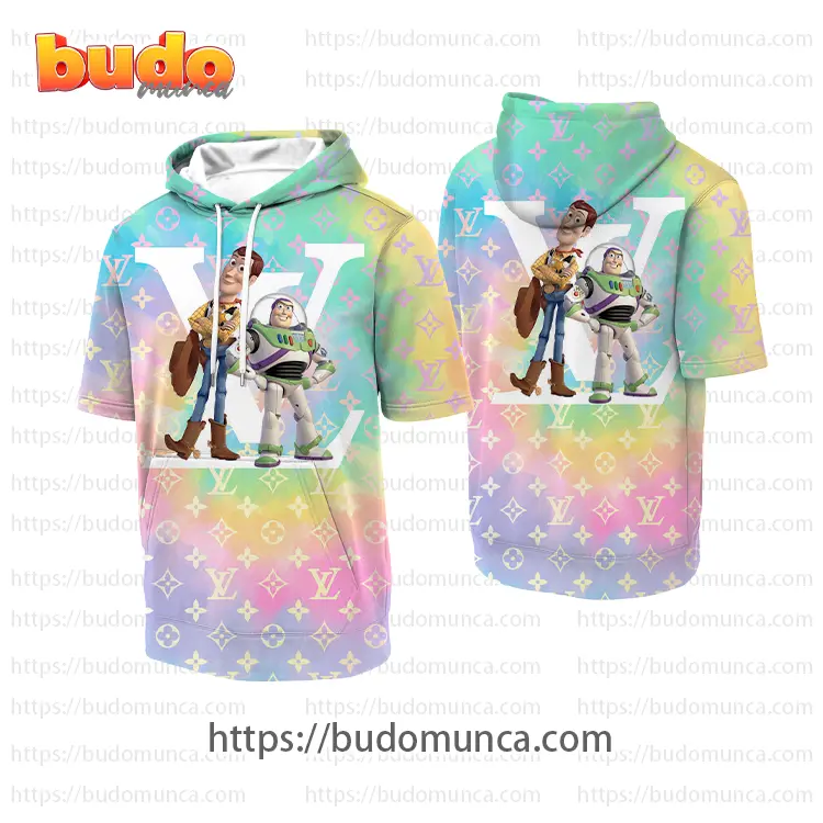 Louis vuitton and toy story movie v2 hooded short sleeve t-shirt gift uninque for kid man women